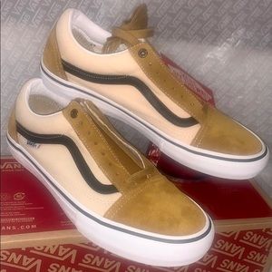 >💟OLD SKOOL PRO😍SUEDE/CANVAS CUMIN/BLACK/CREAM/WHITE ULTRA CUSH BRAND NEW VANS